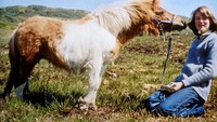 Saat memasuki masa remajanya, Lady Diana bermain bersama kuda poni di Inggris pada pertengahan 1970-an. Getty Images.
