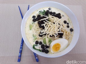 Resep Mie Instan Rebus Boba Berkuah Susu Creamy