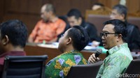 Persidangan ini terkait perkara korupsi berupa suap dana hibah dari Kemenpora ke KONI.