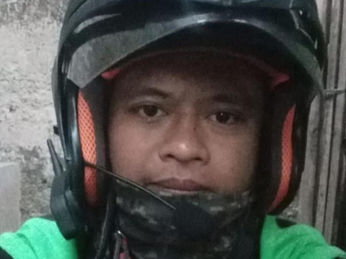 Helm canggih abang ojol. (Foto: dok. Darmawan Septian/Istimewa) Helm canggih abang ojol. (Foto: dok. Darmawan Septian/Istimewa)