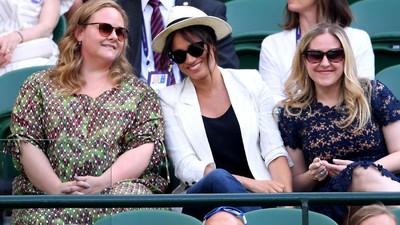 Cuti Melahirkan, Meghan Markle Dukung Serena Williams di Wimbledon 2019