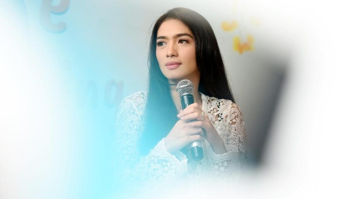 Angel Karamoy saat ditemui di kawasan Hotel Veranda.