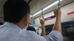 Potret Ahok Jajal MRT Jakarta Pertama Kali