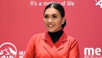 Denada mengatakan bahwa Shakira hingga saat ini belum tahu keadaan sang ayah, Jerry Aurum. Pool/Noel/detikFoto.