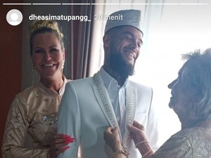 Begini Suasana Pernikahan Diego Michiels dengan Cewek Berhijab