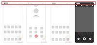 Konsep tampilan antarmuka dari ponsel Huawei yang kameranya di bawah layar.