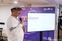 Menpar Arief Yahya saat kunjungan kerja ke Terminal Merak - Bakauheni (Randy/detikcom)