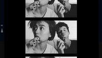 Agnez dan Jewffrey terlihat sedang memakan pizza. Namun, melalui caption di Instagram Agnez mengatakan kalau itu bukan piza. Kira-kira apa ya?  Foto: Istimewa