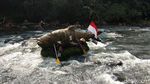 Kemeriahan Lomba Perahu Hias di Sungai Elo Magelang