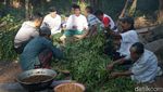Antusias Warga Ikut Serta Ramaikan Pesta Gecok Kambing di Ungaran