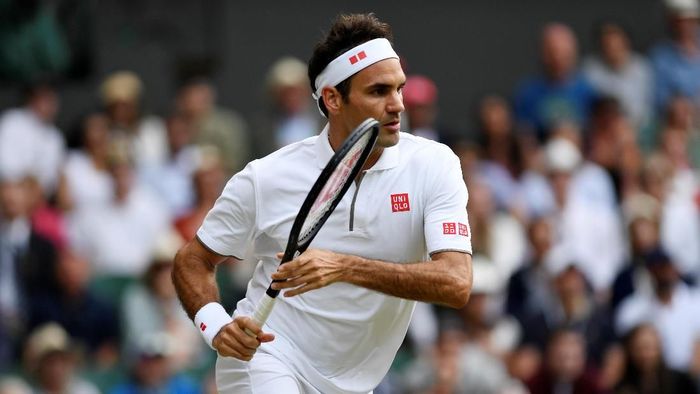 Roger Federer lolos ke babak keempat Wimbledon 2019 (Foto: Tony OBrien/Reuters) Roger Federer lolos ke babak keempat Wimbledon 2019 (Foto: Tony OBrien/Reuters)