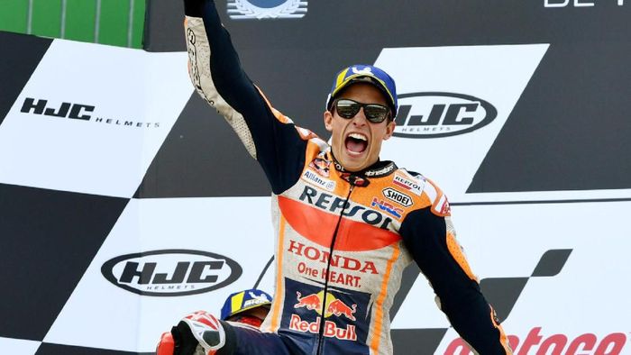 Marc Marquez jadi juara MotoGP Jerman dan kini unggul jauh di puncak klasemen MotoGP (REUTERS/Annegret Hilse) Marc Marquez jadi juara MotoGP Jerman dan kini unggul jauh di puncak klasemen MotoGP (REUTERS/Annegret Hilse)
