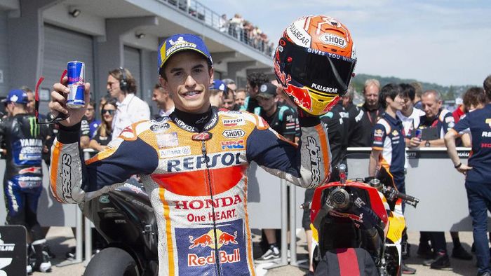 Marc Marquez start terdepan di MotoGP Jerman (Foto: Mirco Lazzari gp/Getty Images) Marc Marquez start terdepan di MotoGP Jerman (Foto: Mirco Lazzari gp/Getty Images)