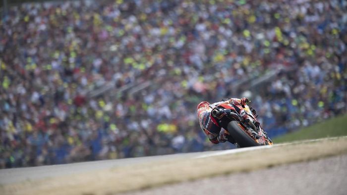 Marc Marquez melanjutkan dominasi di MotoGP. (Foto: Mirco Lazzari gp/Getty Images)