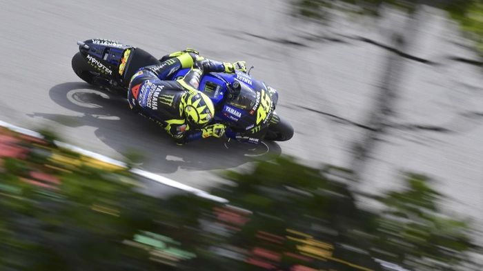 Valentino Rossi masih jadi simbol Yamaha (Tobias SCHWARZ / AFP)