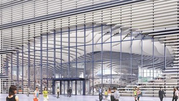Bangunan perpustakaan Binhai di Tianjin terdiri dari lima tingkat dengan total luas 33.700 meter persegi. Foto: via Brainberries