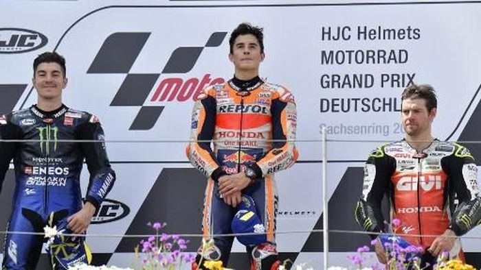 Untuk tujuh musim secara beruntun Marc Marquez berhasil paling tidak memenangi lima balapan di kelas MotoGP (Tobias SCHWARZ / AFP)