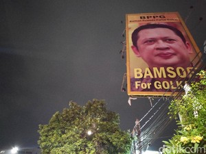 Baliho Bamsoet For Golkar 1 Muncul di Sejumlah Titik di Jakarta