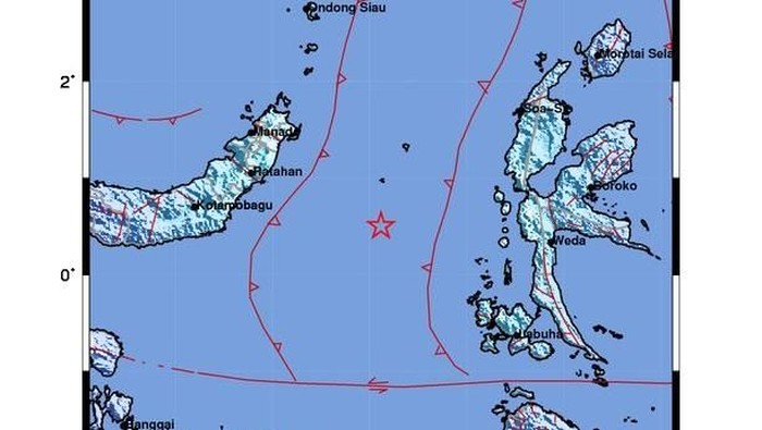 Ilustrasi gempa bumi di Ternate dan Maluku Utara (dok. BMKG).