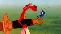 Banyak tingkah konyolnya bersama seekor jangkrik bernama Cri-Kee yang disuarakan oleh Frank Welker. Dok. Walt Disney Pictures