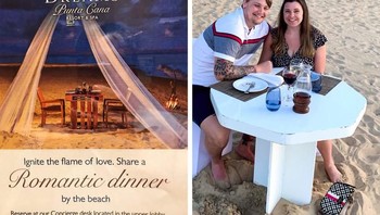 Dari gambar, kelihatannya paket makan malam romantis ini sempurna sekali. Nyatanya kok jadi seperti ala kadarnya. (Foto: Reddit via Brightside)