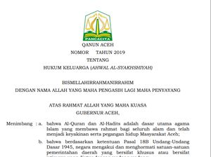 Qanun Aceh Tak Boleh Bertentangan dengan Undang-undang, Begini Aturannya