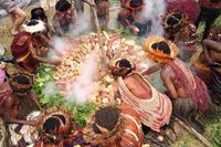 Puan Maharani Kenang Serunya Tradisi Bakar Batu di Papua