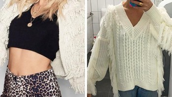 Cardigan di badan model kelihatan keren banget. Ternyata produk yang diterima tidak sesuai ekspektasi. (Foto: Reddit via Brightside)