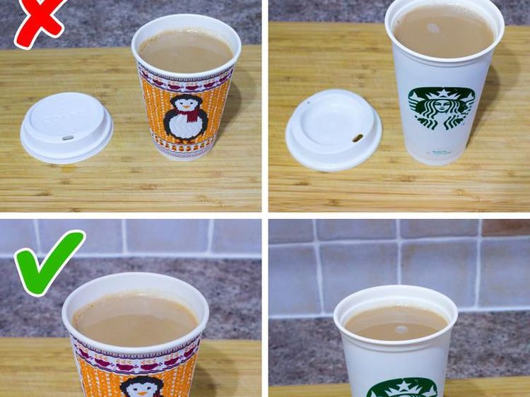 Mirip Lifehack, Ini Cara Tepat Pakai Tutup Paper Cup cs