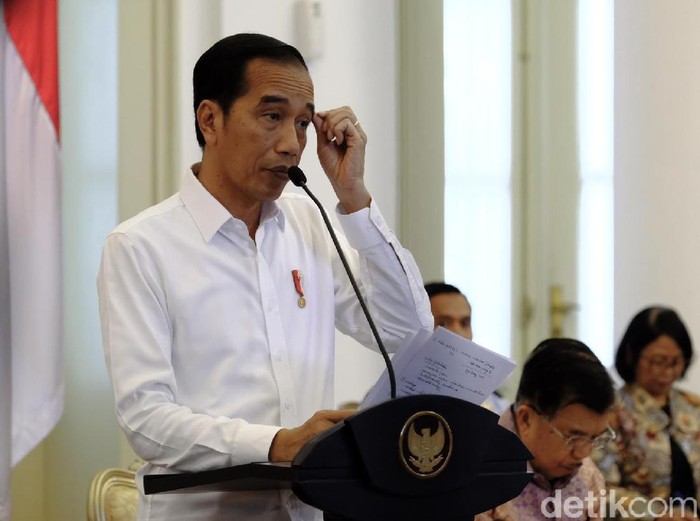Presiden Jokowi gelar sidang kabinet paripurna di Istana Bogor