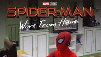 Setelah Coming Home dan Far From Home, mungkin Work From Home jadi judul yang cocok. Apalagi mengingat kekacauan yang ditimbulkan Mysterio di akhir film. Dok. Ist