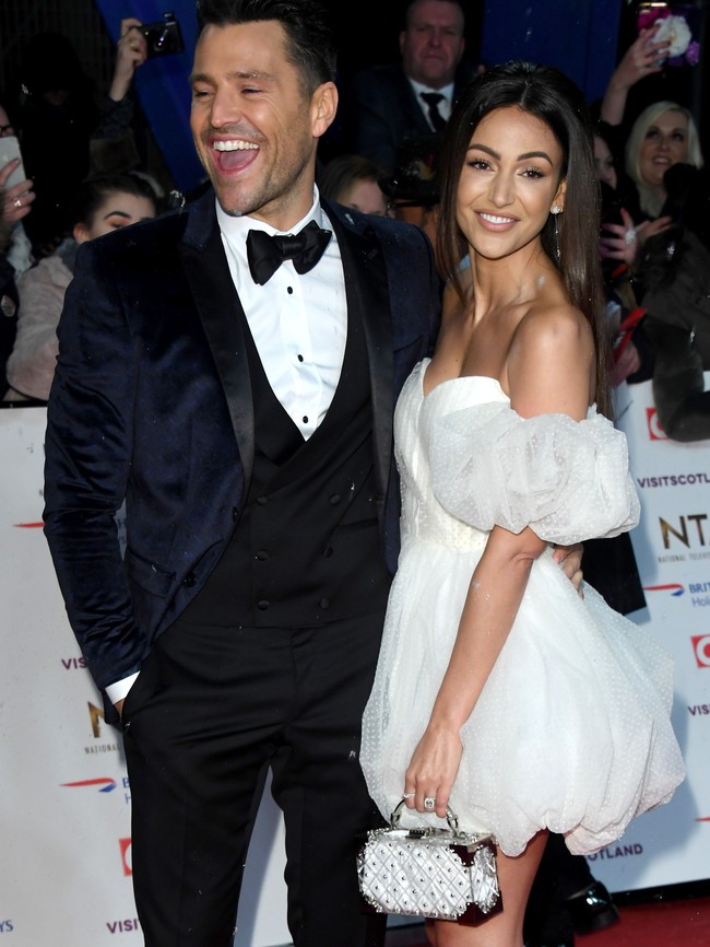 Michelle Keegan bersama suaminya, Mark Wright. Mereka menikah pada 24 Mei 2015 lalu. (Foto: Getty Images)