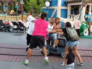 Jangan Ditiru, Dua Keluarga Berkelahi di Disneyland