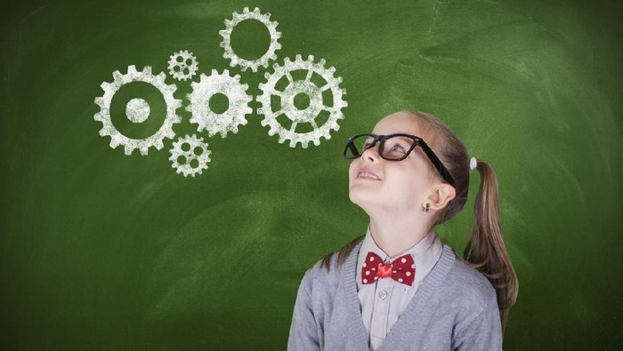 gears, school, classroom, blackboard, think