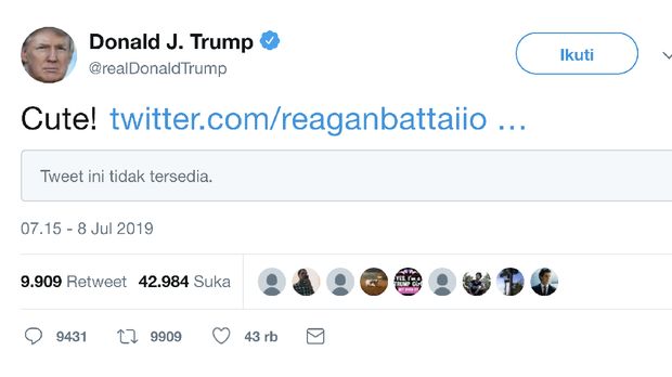 Kacau! Trump Posting Kutipan Palsu atas Nama Presiden Reagan