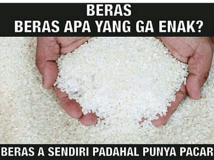 Bukan Hanya Bisa Jadi Nasi, Beras Bisa Juga Jadi Meme Nyeleneh