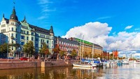 Finlandia menduduki posisi ke-14 sebagai negara paling damai di dunia dengan skor 1.488. Scanrail/Getty Images.