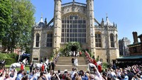 Istana Windsor menjadi salah satu lokasi favorit digelarnya pernikahan para bangsawan. Salah satunya adalah pernikahan Pangeran Harry dan Meghan Markle. Istimewa/Ben Stansall/ WPA pool/Getty Images.