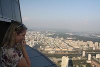Panorama Pyongyang dari Hotel Ryugyong (AFP)
