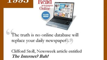 Media Online: Kebenarannya adalah tidak akan ada database online yang akan menggantikan koran kalian. Foto: infographicity