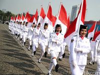 Ragam Atraksi Menarik Meriahkan HUT Ke-73 Bhayangkara Di Monas