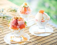 Bukan Es Krim, Parfait Ini Terbuat dari Nasi dan Aneka Seafood