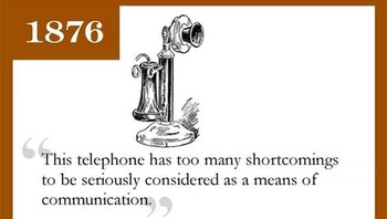 Telepon: Telepon ini memiliki terlalu banyak kekurangan untuk bisa dianggap serius sebagai alat komunikasi. Foto: infographicity