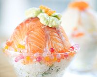 Bukan Es Krim, Parfait Ini Terbuat dari Nasi dan Aneka Seafood