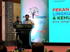 Di Acara Penyerahan Kalpataru, JK Bicara soal Banjir Akibat Hutan Berkurang