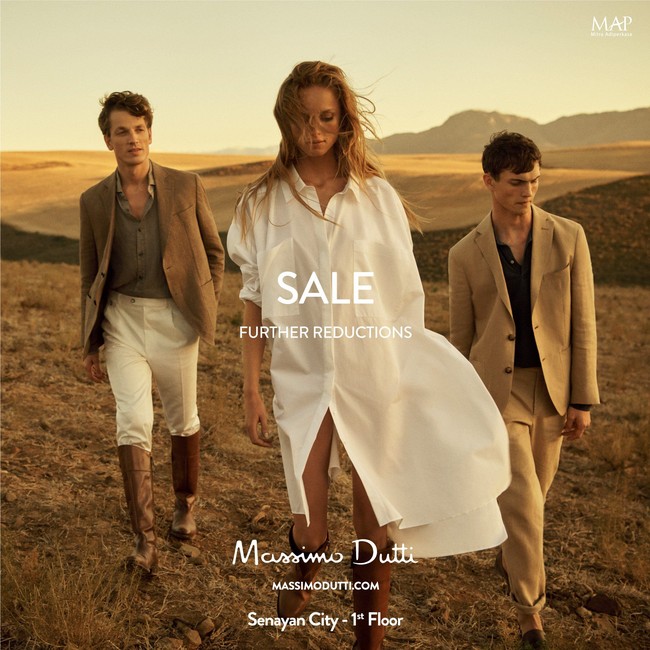 Sedangkan Massimo Dutti turun setengah harga di Senayan City. Foto: Twitter