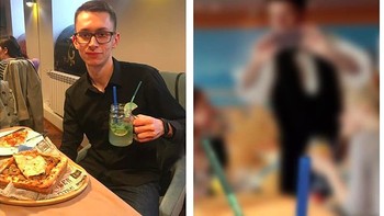 Diminta untuk melepas kacamata, penghilatannya dibuat seolah kabur. Foto: Instagram