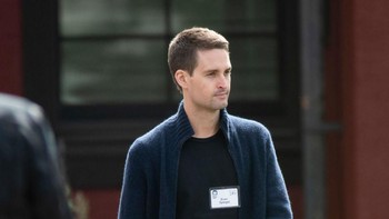 Beberapa nama tenar di jagat teknologi sudah tampak hadir. Ini adalah CEO Snap dan suami supermodel Miranda Kerr, Evan Spiegel. Foto: Getty Images
