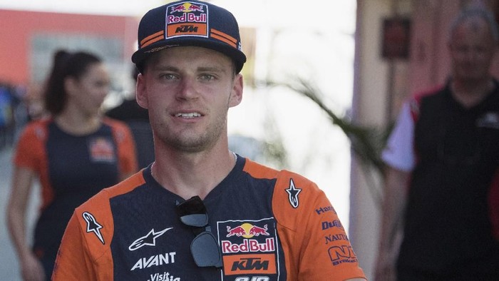 RIO HONDO, ARGENTINA - APRIL 05:  Brad Binder of South Africa and Red Bull KTM  Ajo  walks in paddock during the MotoGp of Argentina - Previews on April 5, 2018 in Rio Hondo, Argentina.  (Photo by Mirco Lazzari gp/Getty Images)
