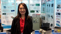 Lisa Li, wanita asli Tiongkok dari Brotek Chuzhou Company Limited ini dipercayai perusahaannya untuk memasarkan berbagai macam jenis power supply atau genset produksi perusahaan tersebut.